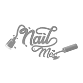 Black emblem logo design ideas| Simple| professional| Grey| Nail paint bottle| Unique| Nail Me |Get Solutions UAE